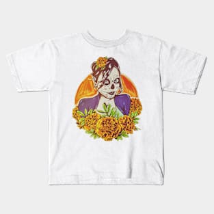 Catrina Zombie Girl Kids T-Shirt